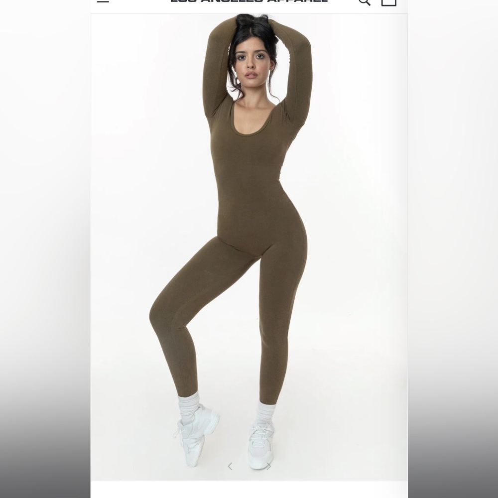 Garment Dye Long Sleeve Unitard
